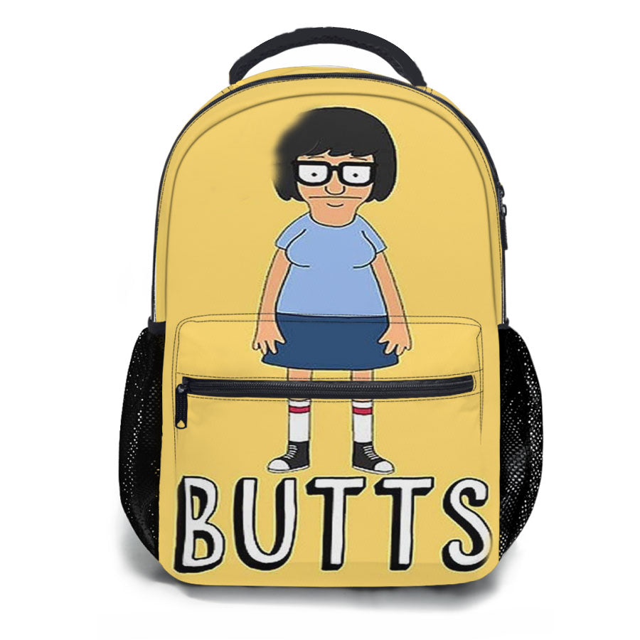 Tina Bobs Burgers Butts School Backpacks