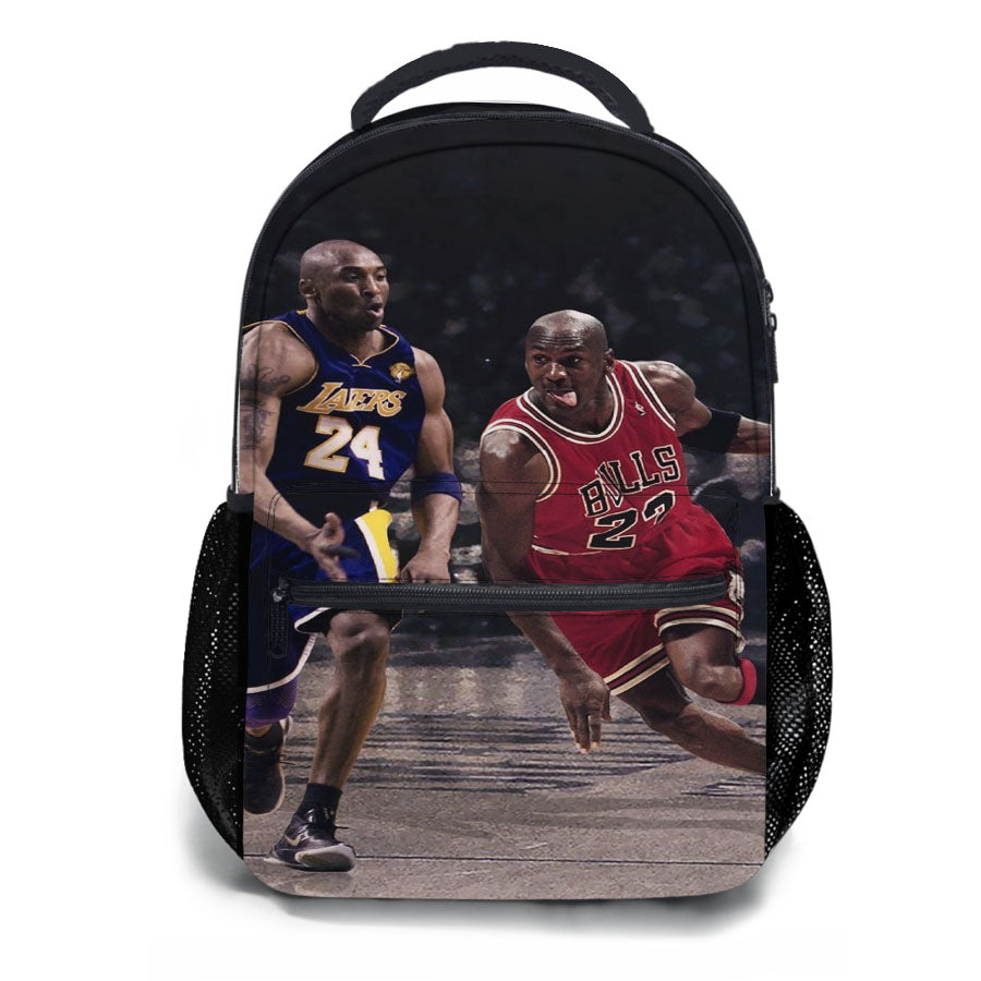Two Legend Jordan Vs Kobe Nba School Backpacks