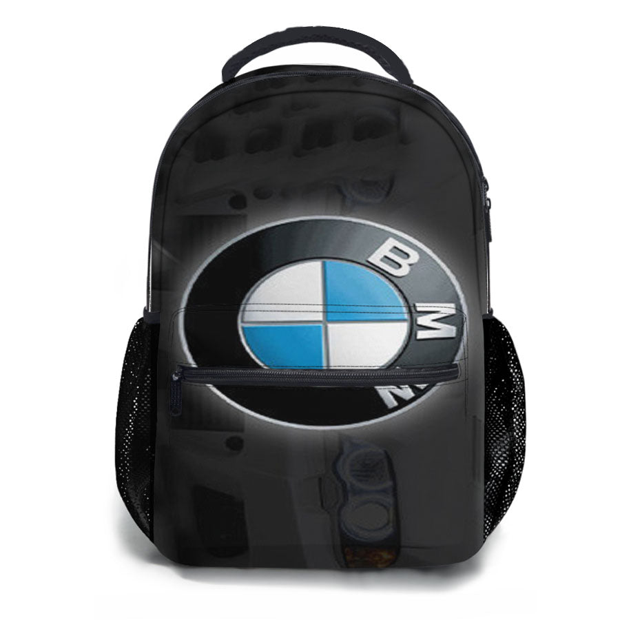 Unique Design Bmw Emblem Pattern School Backpacks