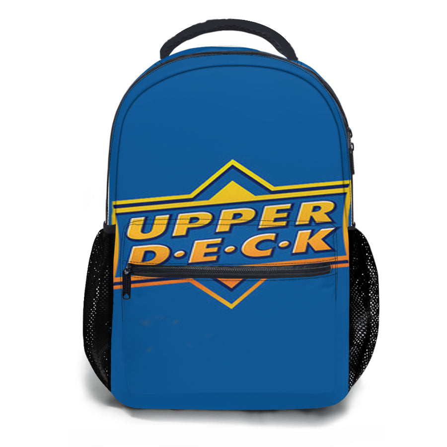 Upper Deck Baseball Logo Blue School Backpacks