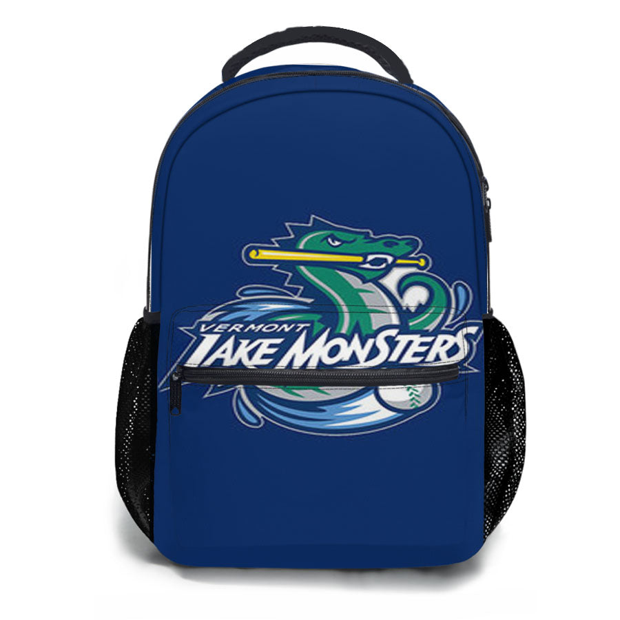 Vermont Lake Monsters Baseball Blue School Backpacks