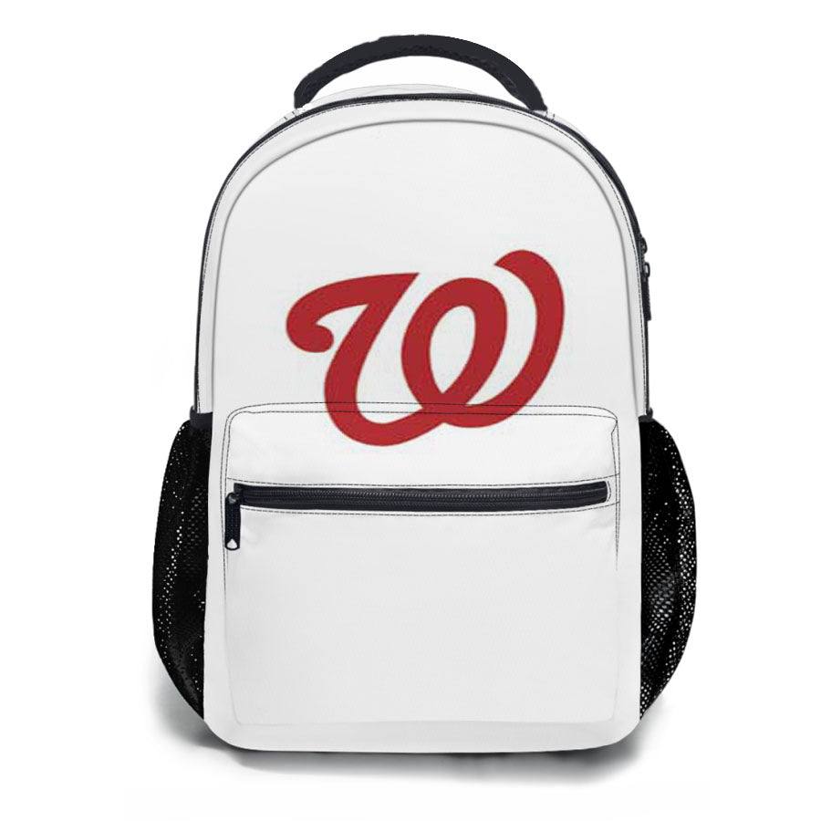 Washington Nationals Logo Red School Backpacks