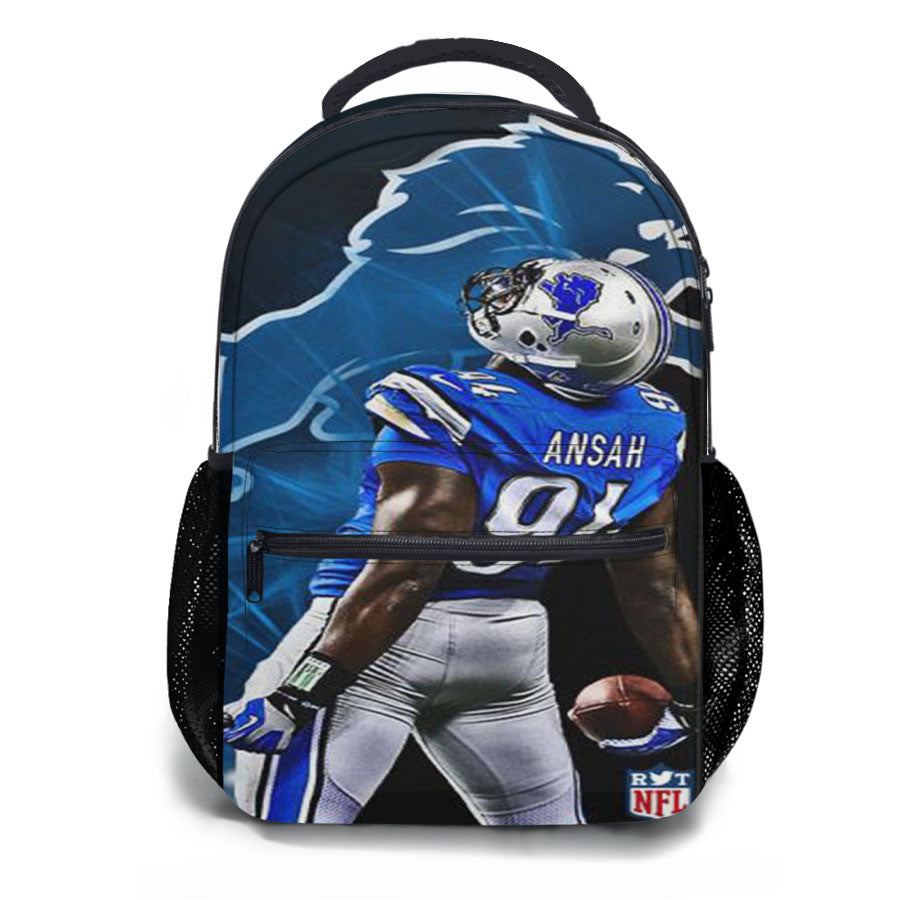 Ziggy Ansah Detroit Lions School Backpacks
