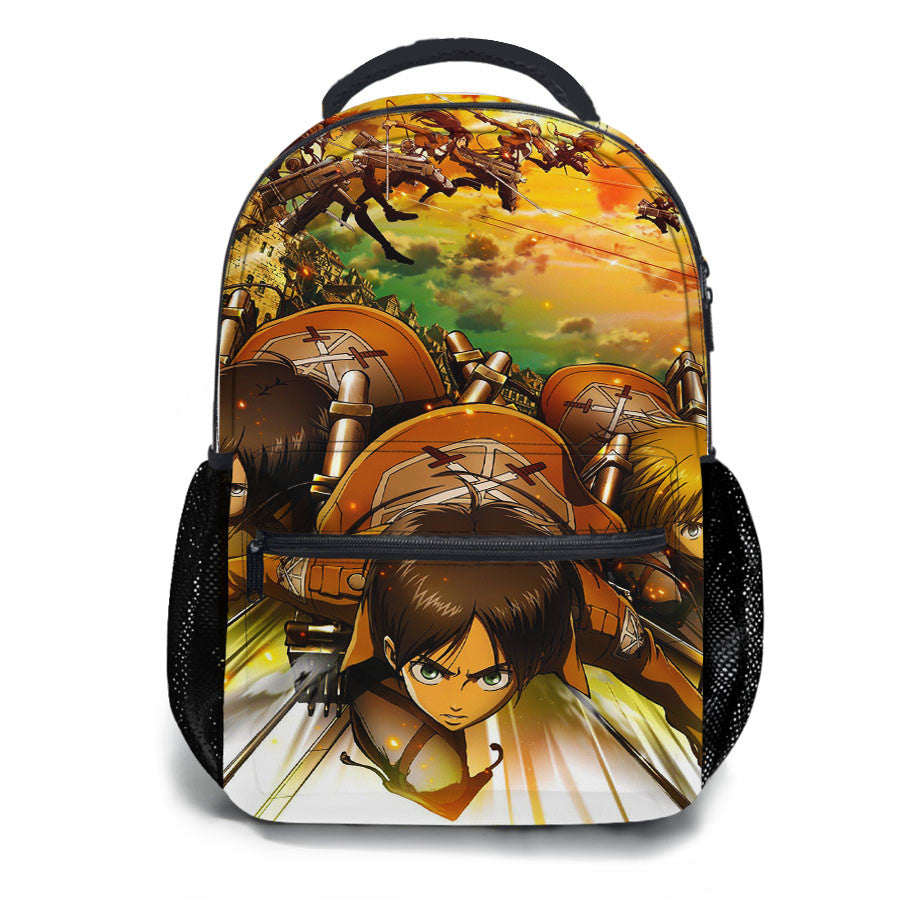 Attack On Titan Characters Action School Backpacks