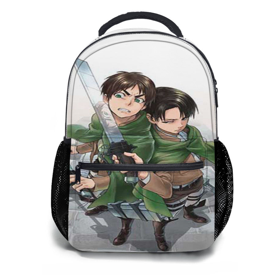 Attack On Titan Green Hoods School Backpacks