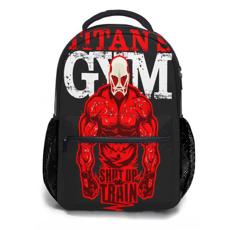 Attack On Titan Gym Cute School Backpacks