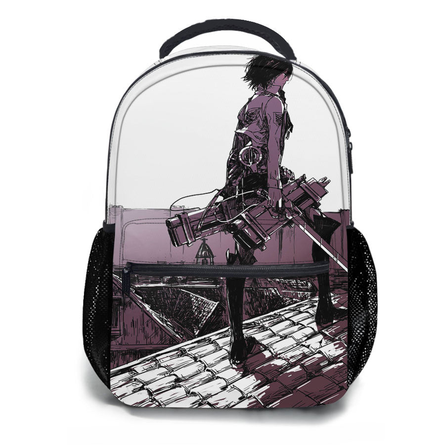 Attack On Titan Mikasa Oversee School Backpacks