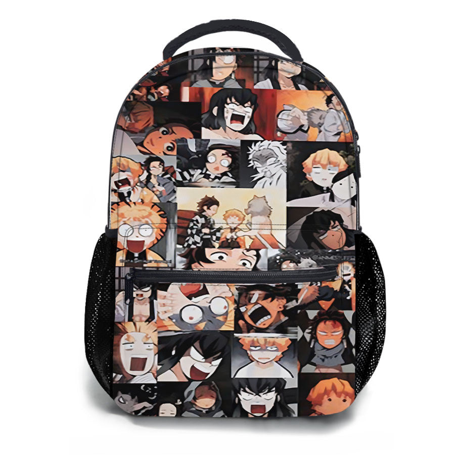 Demon Slayer Anime Funny Face School Backpacks