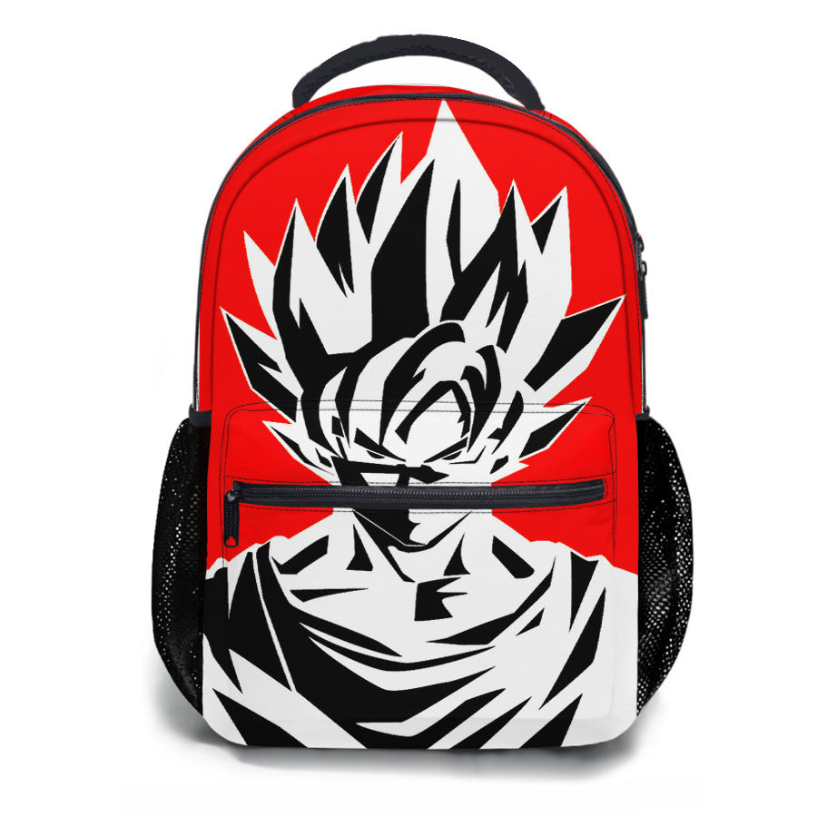 Dragon Ball Goku Vector Red School Backpacks