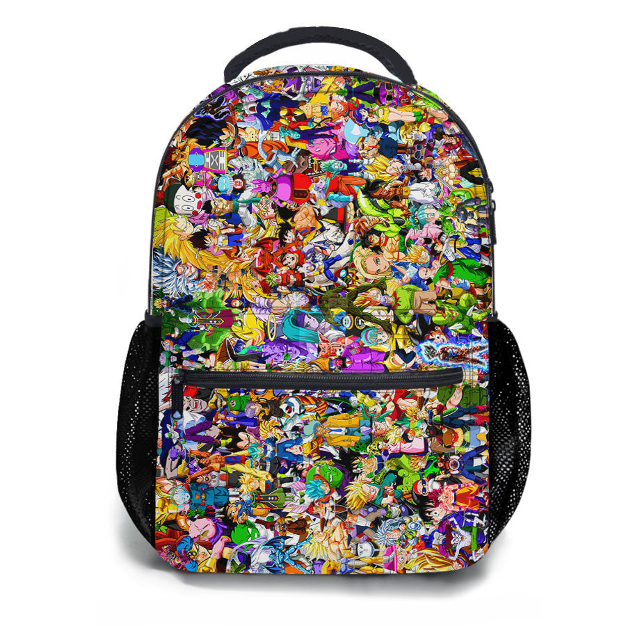 Dragon Ball Super Characters Collage School Backpacks