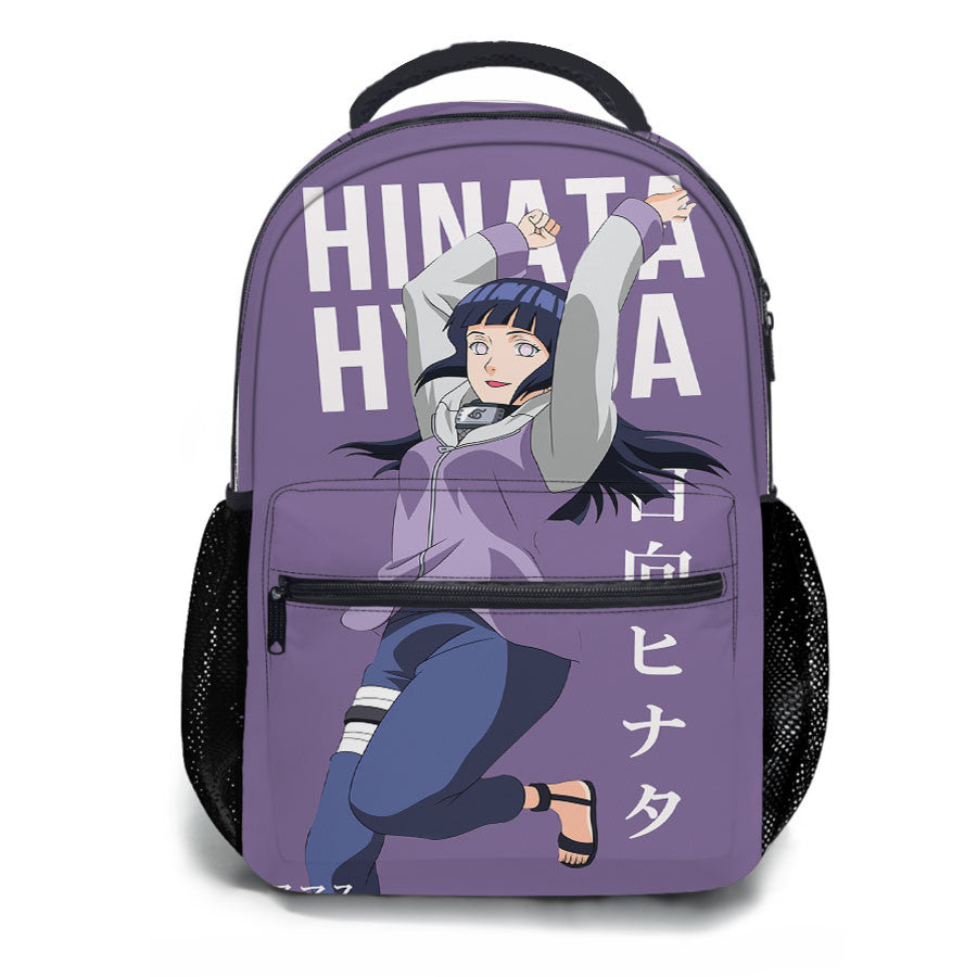 Hinata Hyuga Naruto Boruto Anime School Backpacks