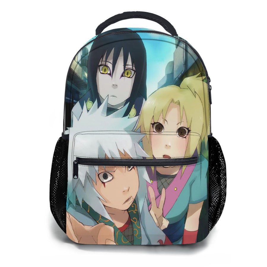 Jiraiya Orochimaru Tsunade Naruto School Backpacks