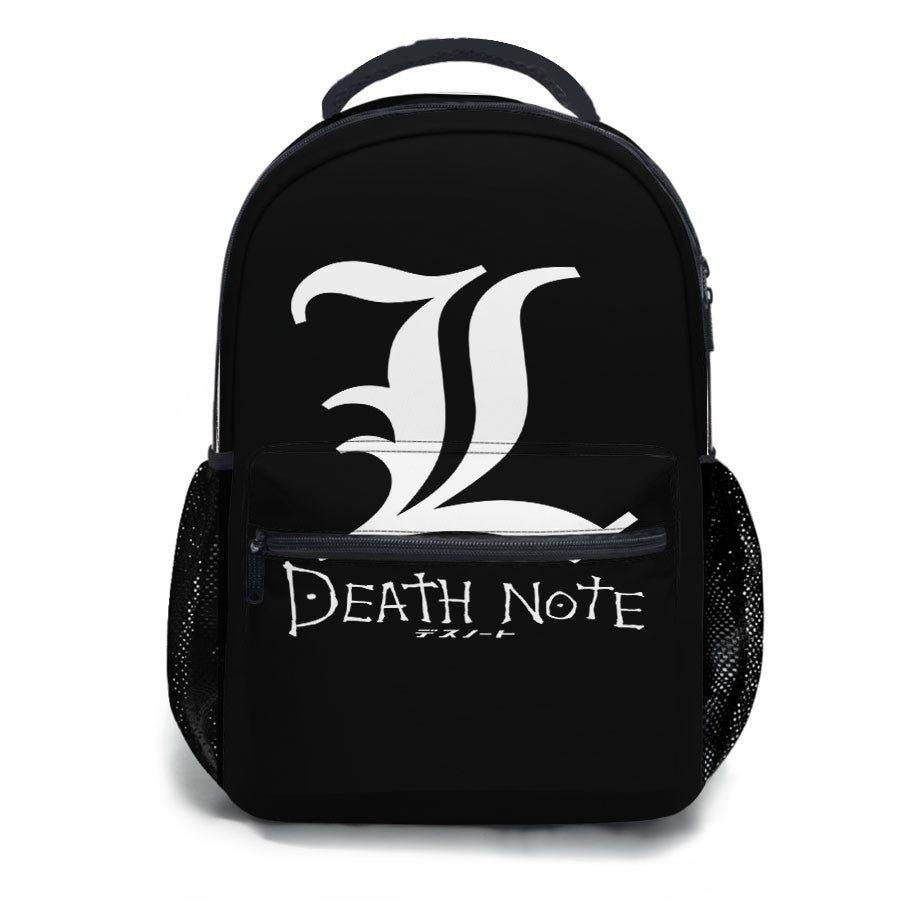 L Logo Death Note School Backpacks