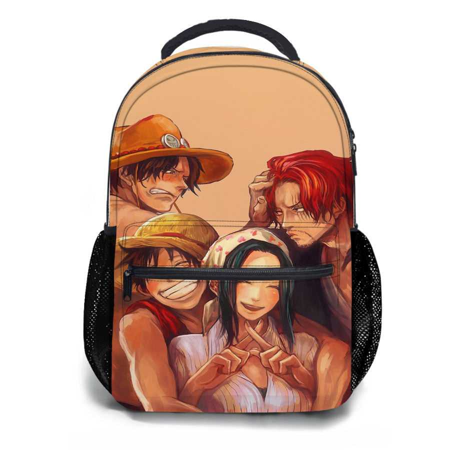 Luffy One Piece Family School Backpacks