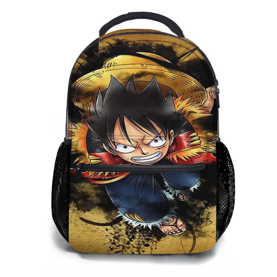 Luffy One Piece Furry School Backpacks