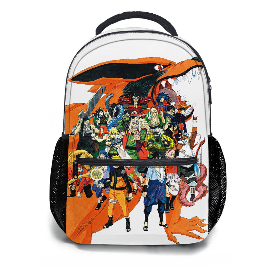 Naruto Collaboration Poster Art School Backpacks