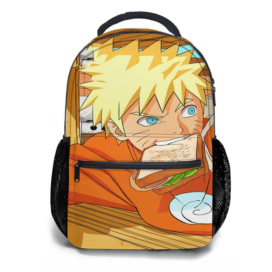 Naruto Eats Sandwich School Backpacks