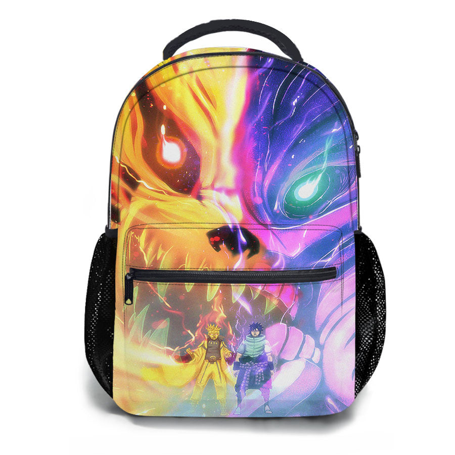 Naruto Kyuubi X Sasuke Susanoo School Backpacks
