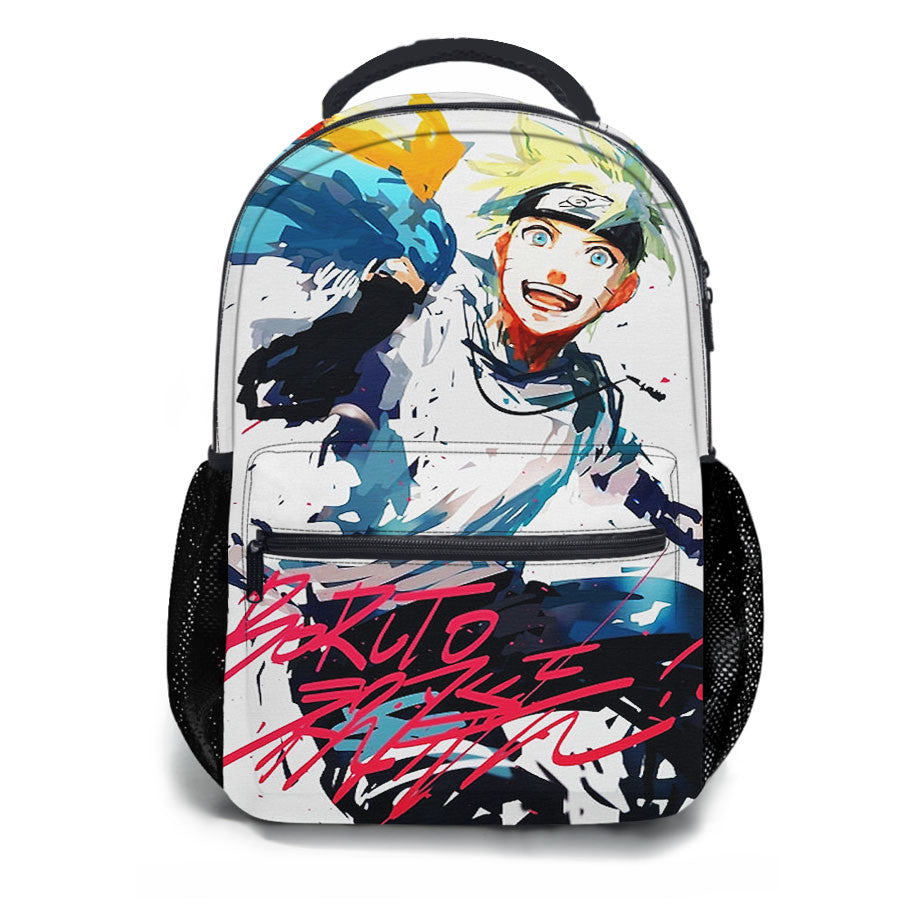 Naruto Splash Paint School Backpacks
