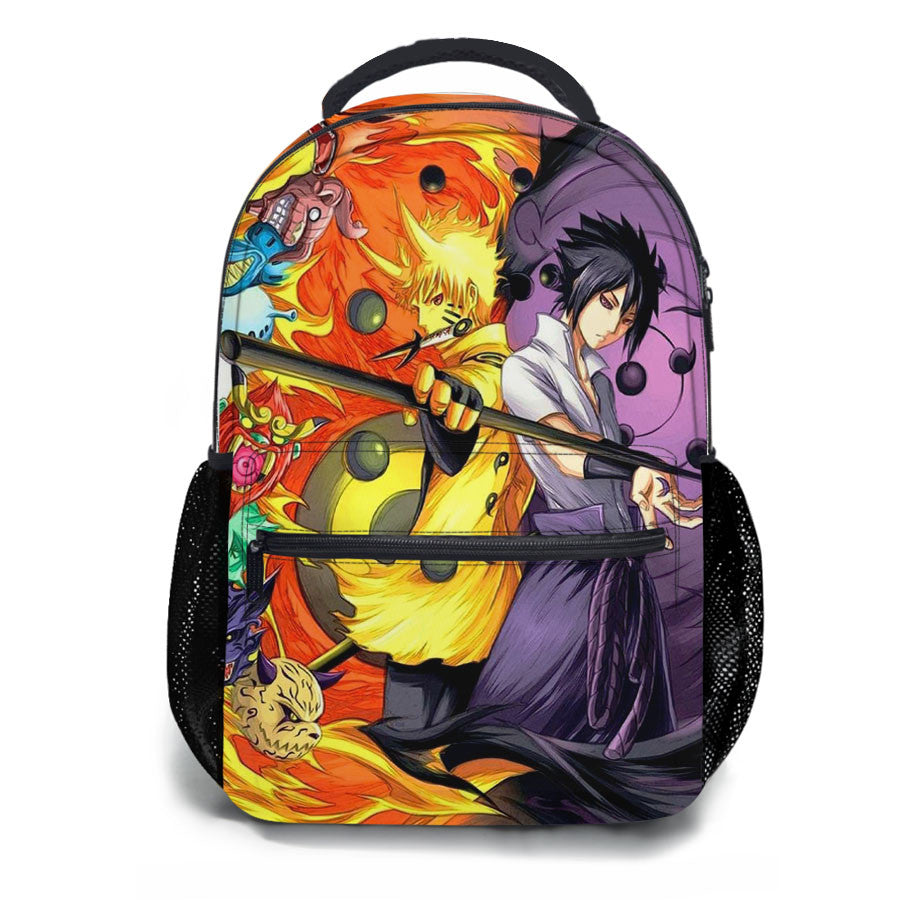 Naruto X Sasuke Art School Backpacks