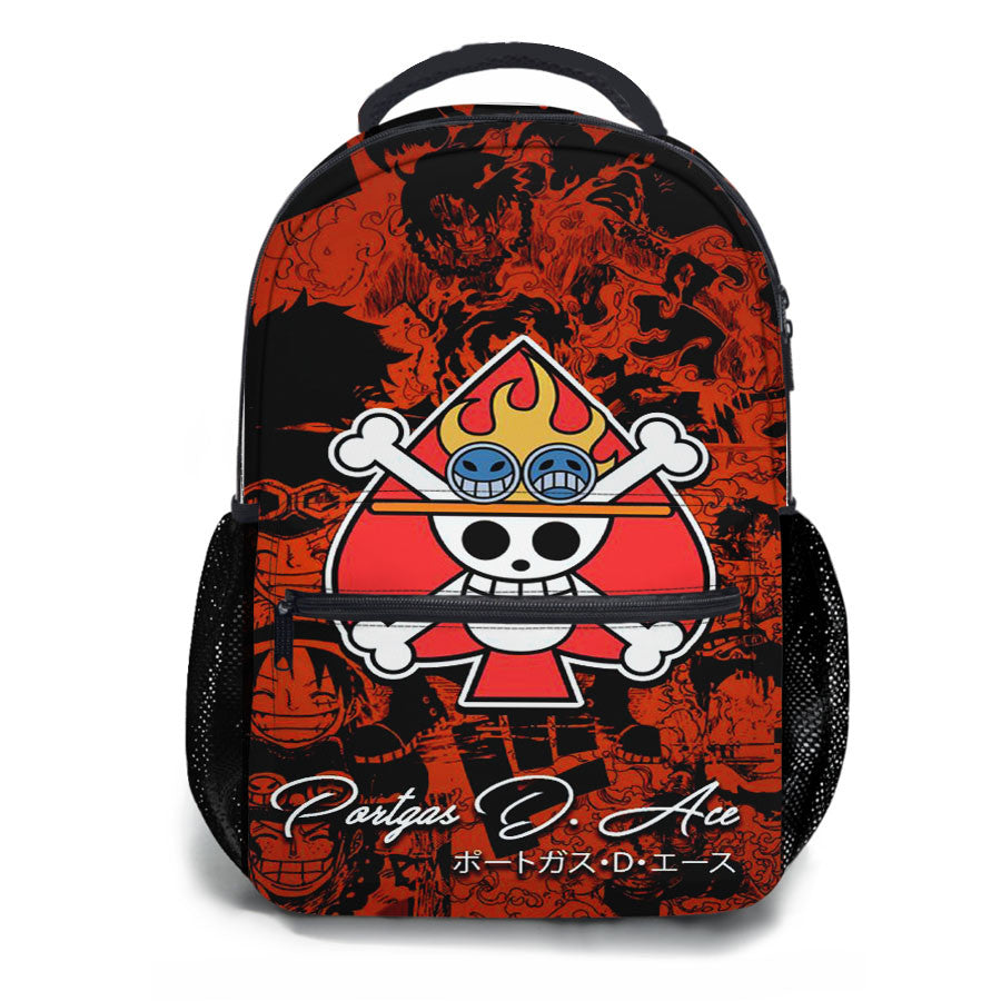One Piece Ace Portgas School Backpacks