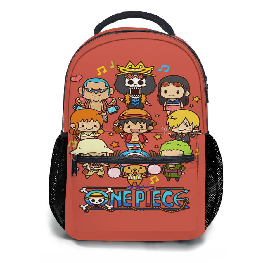 One Piece Cute Character School Backpacks