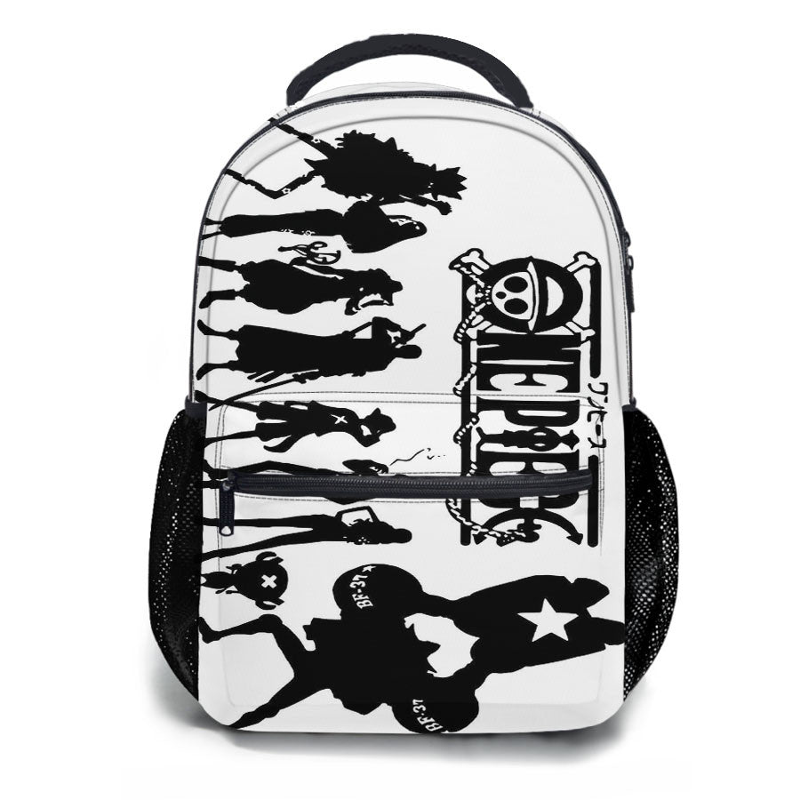 One Piece Straw Hat Pirate Crew School Backpacks