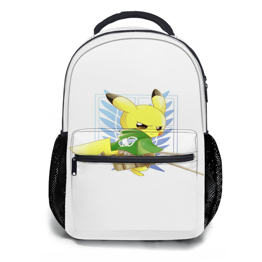 Pokemon Pikachu Attack On Titans School Backpacks