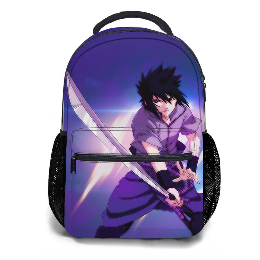 Sasuke And Sword Naruto Ninja Anime School Backpacks
