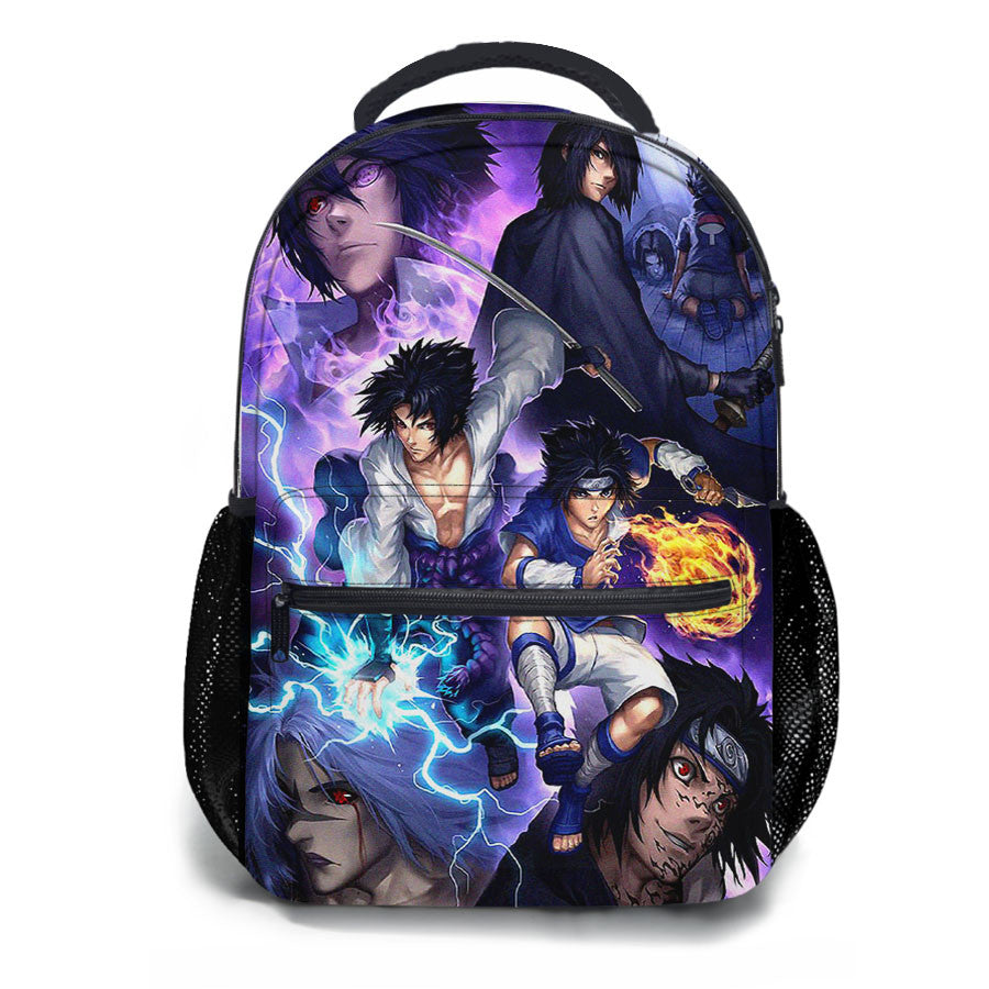 Sasuke Naruto Shippuden Pattern School Backpacks