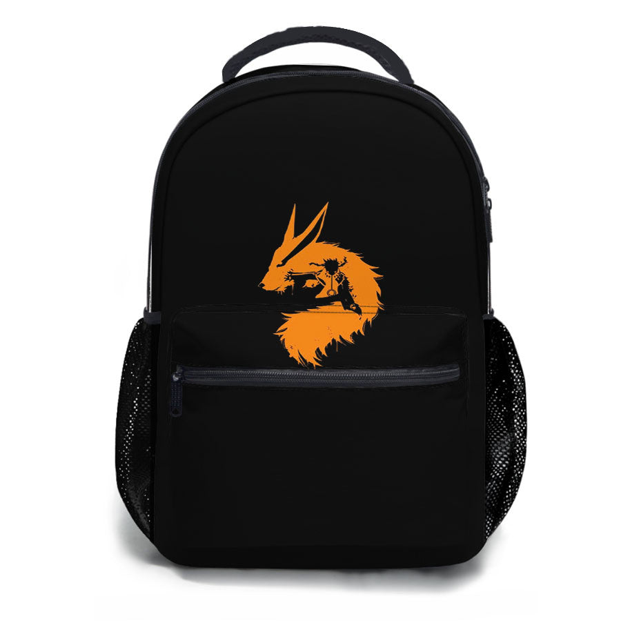 Silhouette Naruto And Kyuubi School Backpacks