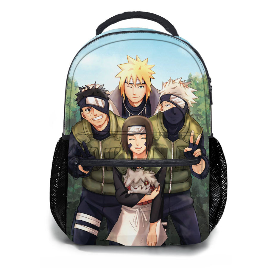 Team Minato Naruto School Backpacks