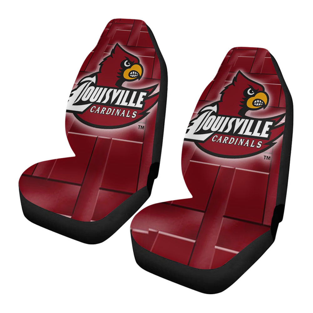 Louisville Cardinal Logo Car Seat Covers