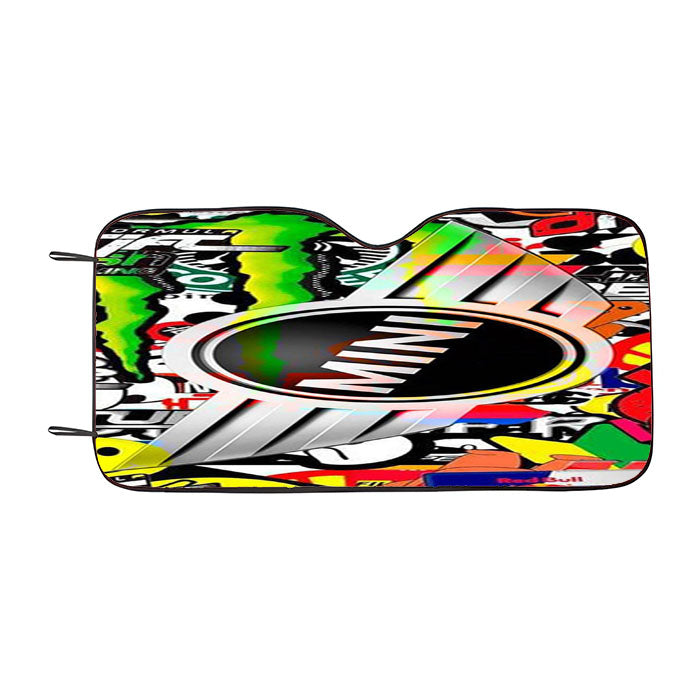 Mini Cooper Sticker Bomb Car Auto Sun Shade Windshield Cover
