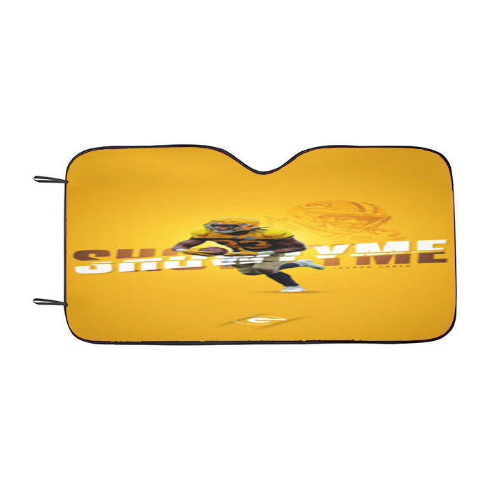 Aaron Jones Green Bay Nfl Car Auto Sun Shade Windshield Cover