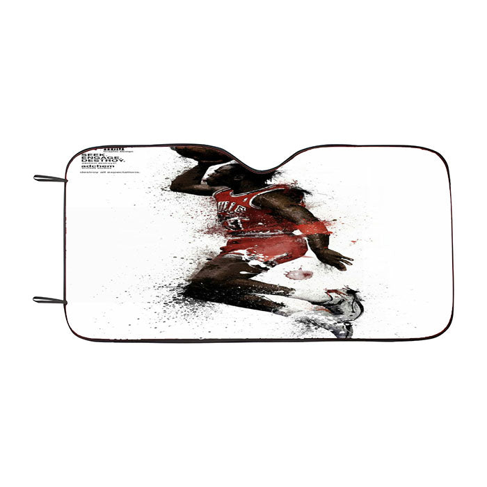 Adc Hem Buls Jordan Car Auto Sun Shade Windshield Cover
