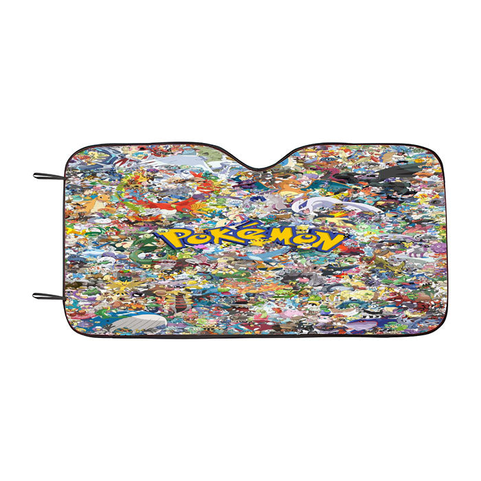 All Character Pokemon Car Auto Sun Shade Windshield Cover