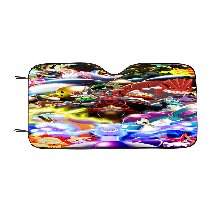All Legendary Pokemon In One Car Auto Sun Shade Windshield Cover