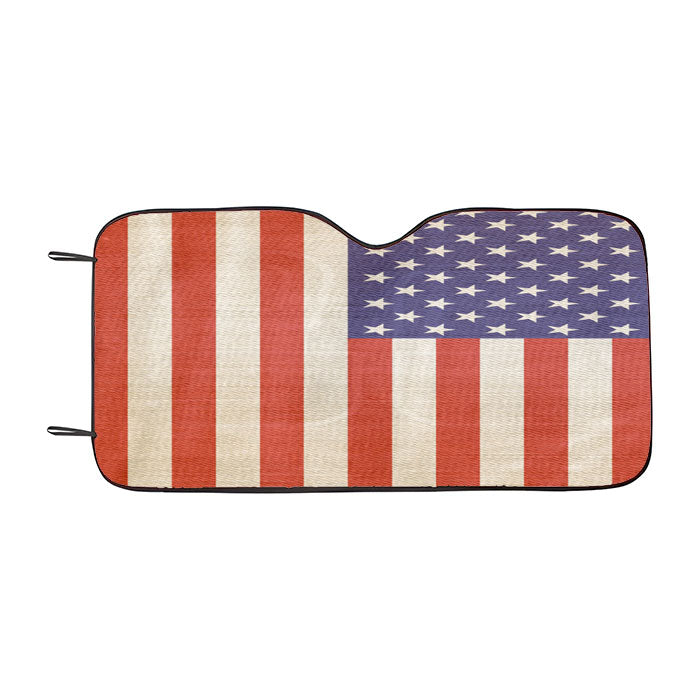 American Flag Texture Car Auto Sun Shade Windshield Cover