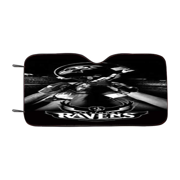 Baltimore Ravens Bw Car Auto Sun Shade Windshield Cover