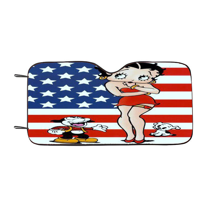 Betty Boop 2 Car Auto Sun Shade Windshield Cover