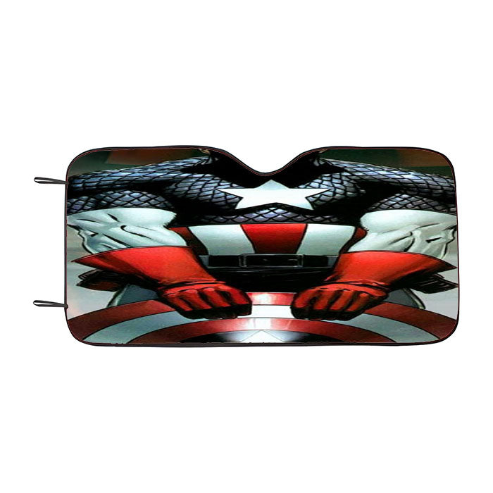 Captain America Cartoon Marvel Car Auto Sun Shade Windshield Cover