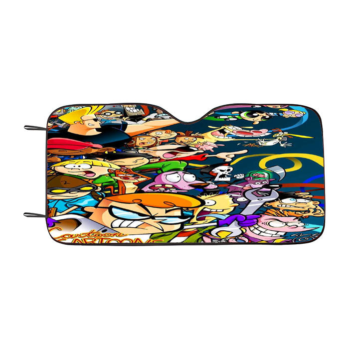 Cartoon Network 90S Shows Car Auto Sun Shade Windshield Cover