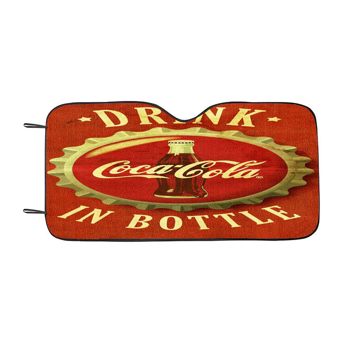 Coca Cola Vintage Car Auto Sun Shade Windshield Cover