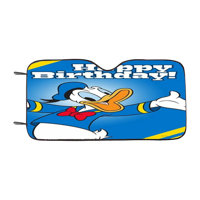 Donald Duck Happy Birthday Car Auto Sun Shade Windshield Cover