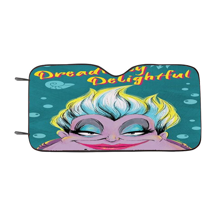 Dreadfully Delightful Ursula Car Auto Sun Shade Windshield Cover
