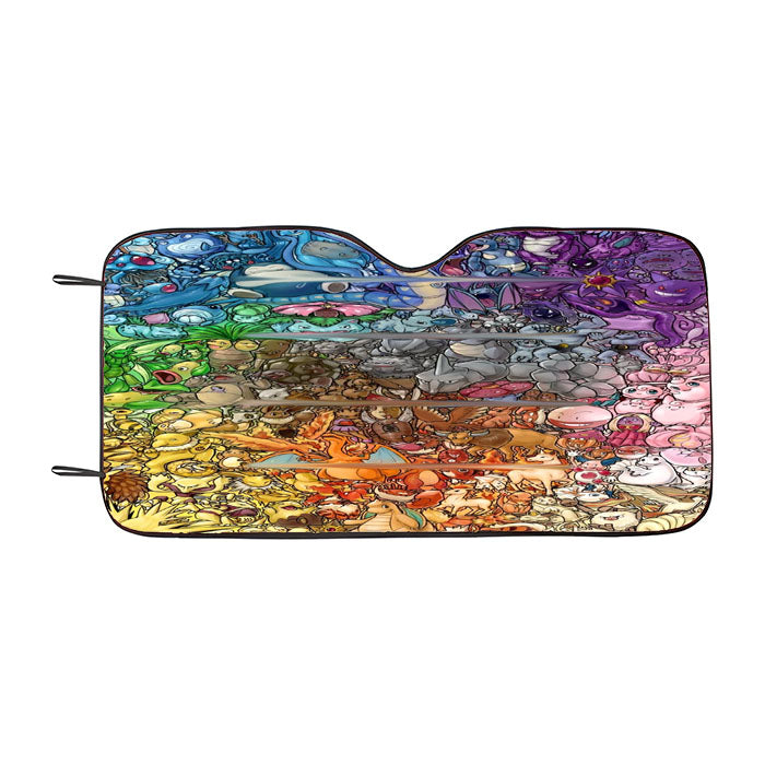 Epic Pokemon Fan Art Car Auto Sun Shade Windshield Cover