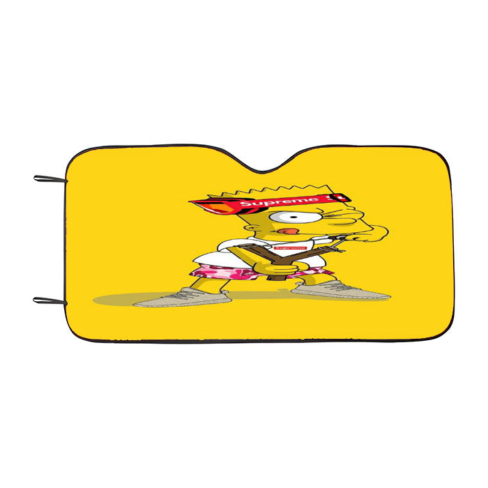 Explore Bart Simpson Supreme Car Auto Sun Shade Windshield Cover