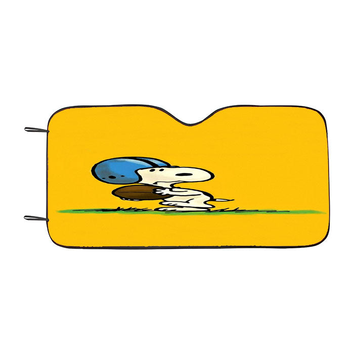 Funny Snoopy Play Football Car Auto Sun Shade Windshield Cover