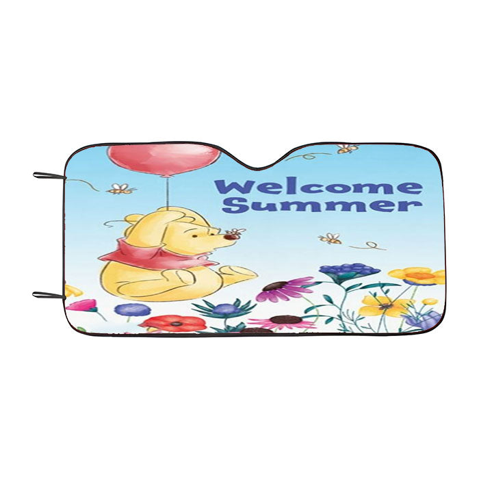 Garden Balloon Ride Pooh Car Auto Sun Shade Windshield Cover